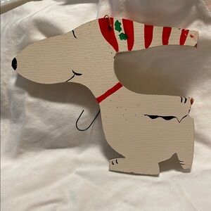 Vintage Wooden Snoopy Ornament